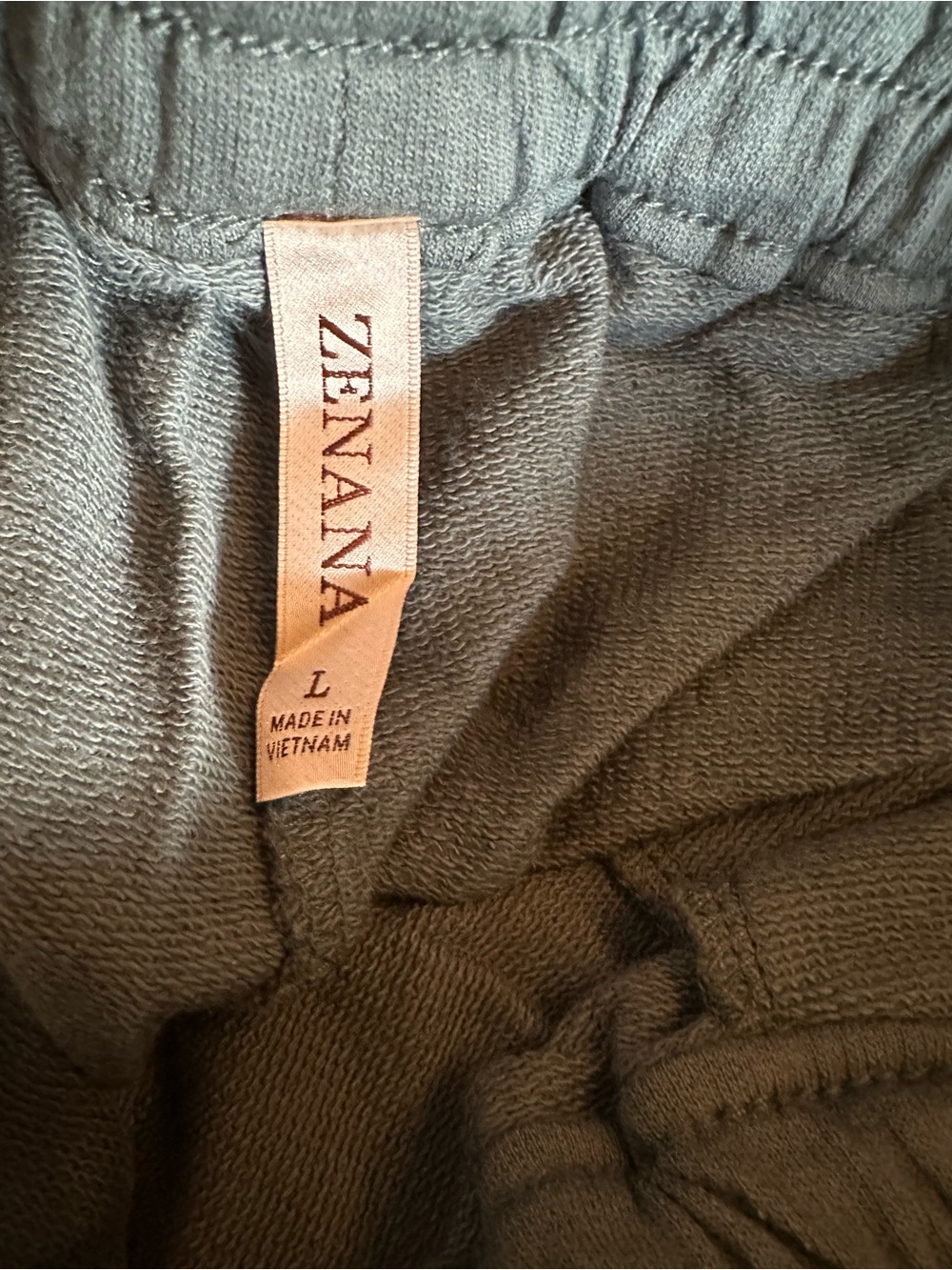 208 NWT Zenana Wide-Leg Drawstring Sweatpants - Ash Jade - Picture 2 of 3